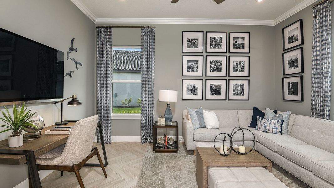 Furnished interior view inside a new home in Westview Community Group Page, Kissimmee (Image 15).