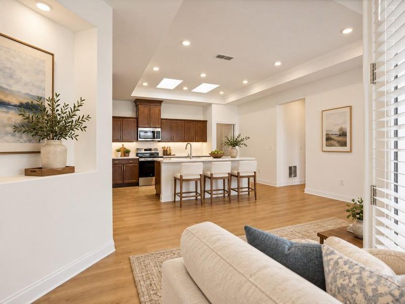 Furnished interior view inside a new home in , Holly Springs (Image 35).