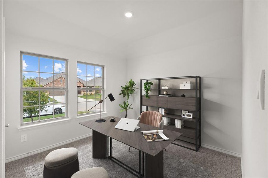 Furnished interior view inside a new home in Williamsburg, Fate (Image 10).