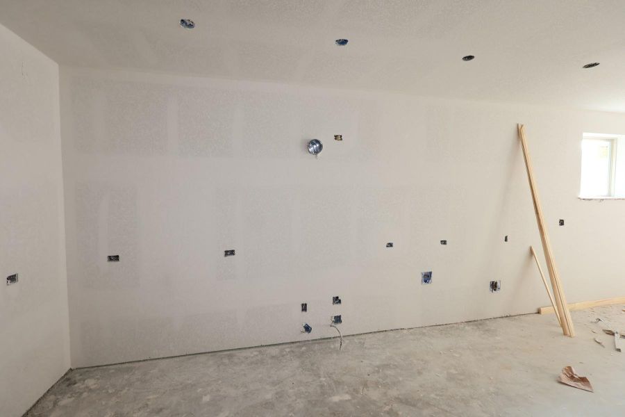 In-progress construction of a new home in Escondido 60' Homesites, Magnolia, TX (Image 5).