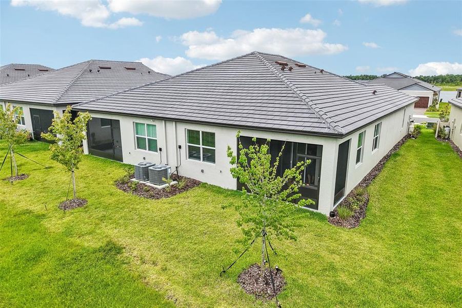 Exterior details and patio area of a home in Prosperity Lakes Active Adult, Parrish (Image 20).