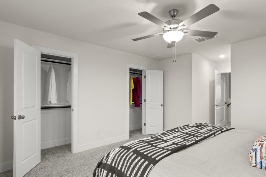 Representative furnished interior of a home built from the Brazos by Pacesetter Homes in Saddle Creek Twinhomes, Georgetown (Image 13).