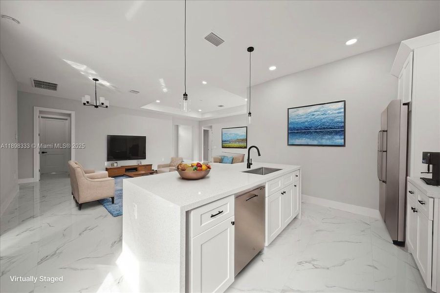 Furnished interior view inside a new home in , Lehigh Acres (Image 3).