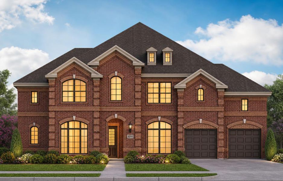 Representative exterior photo of a completed home built from the Miramonte by Grand Homes in Grand Oaks, Celina, TX (Image 23).