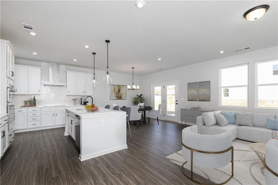Furnished interior view inside a new home in Riverside Ridge, Lawrenceville (Image 10).