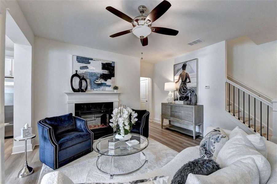 Furnished interior view inside a new home in , Conyers (Image 16). Furnished interior view inside a new home in , Conyers (Image 16).