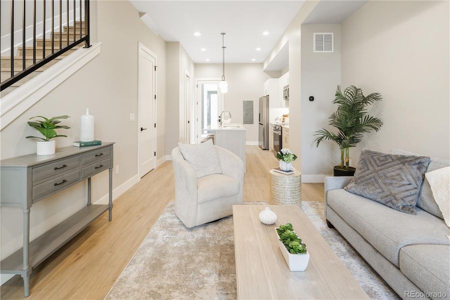 Furnished interior view inside a new home in , Denver (Image 5).