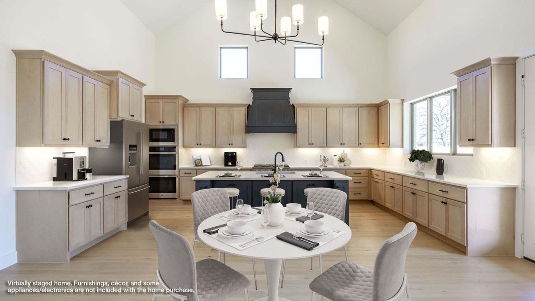 Furnished interior view inside a new home in Santa Rita Ranch - Eldorado, Liberty Hill (Image 9).