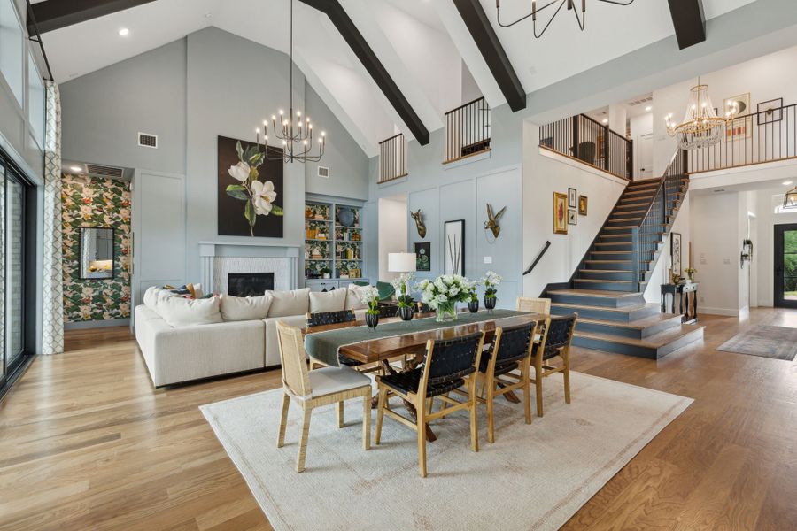 Representative furnished interior of a home built from the Hudson II by Southgate Homes in Windsong Ranch 71' Series, Prosper (Image 6).
