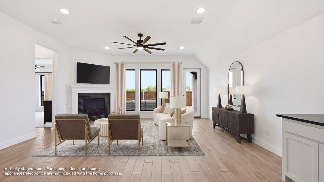 Furnished interior view inside a new home in Mustang Lakes, Celina (Image 10).