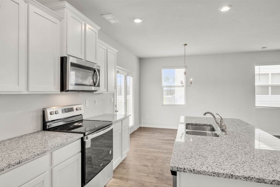 Representative furnished interior of a home built from the Sudbury by D.R. Horton in Laurel Park Townhomes, Hephzibah (Image 9).