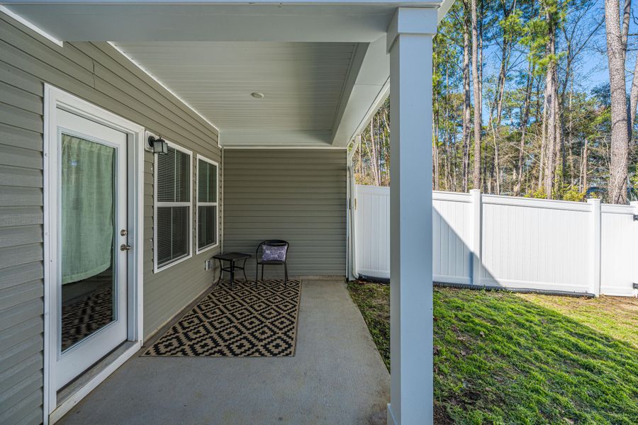 Exterior details and patio area of a home in , Charleston (Image 3). Exterior details and patio area of a home in , Charleston (Image 3).