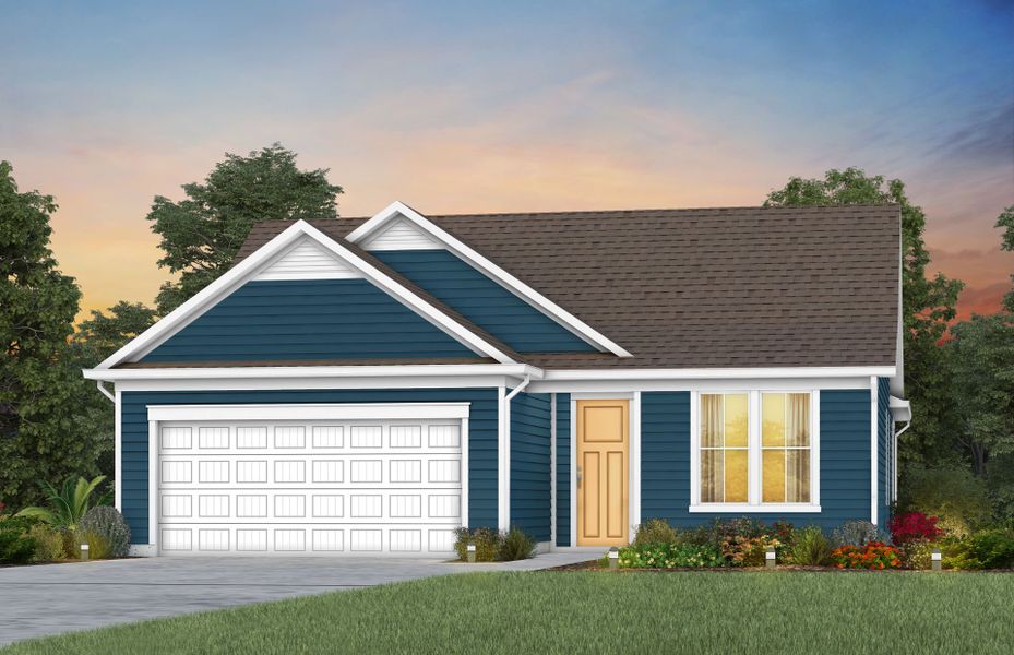Front exterior of a new home in Del Webb Barton Village, Lebanon, TN, highlighting curb appeal (Image 24). Front exterior of a new home in Del Webb Barton Village, Lebanon, TN, highlighting curb appeal (Image 24).