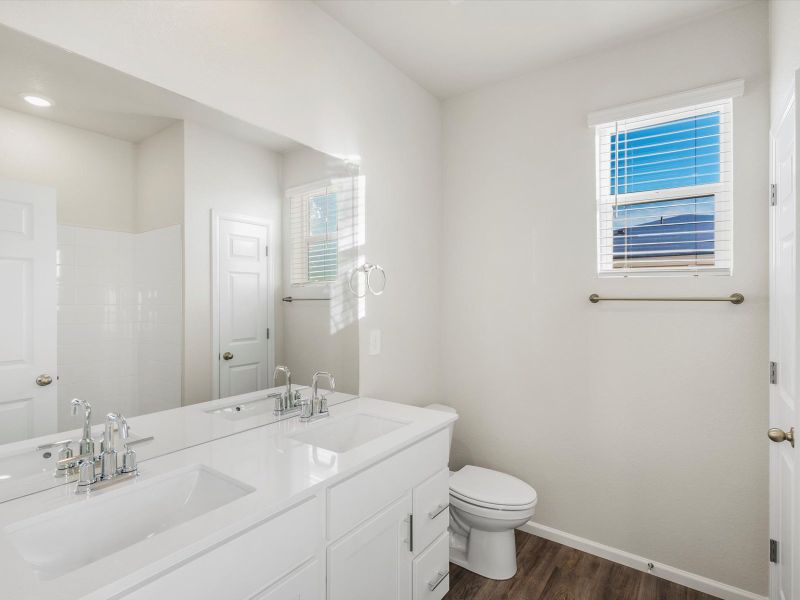 Furnished interior view inside a new home in Paint Brush Hills, Peyton (Image 7).