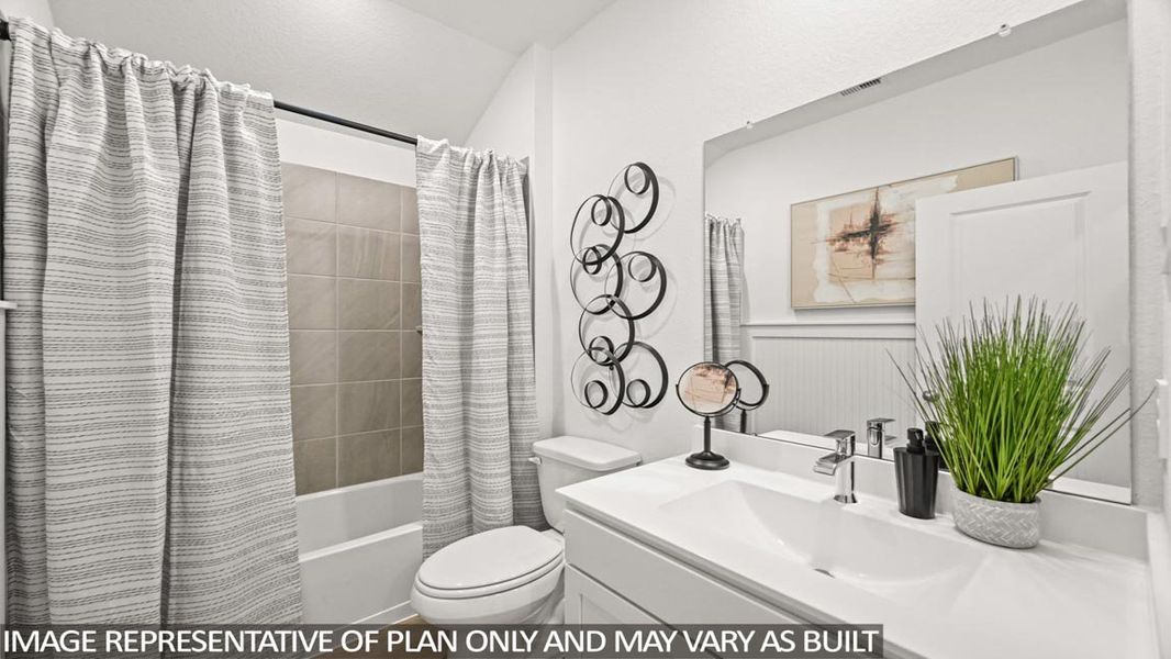 Furnished interior view inside a new home in Granger Pines, Conroe (Image 5).