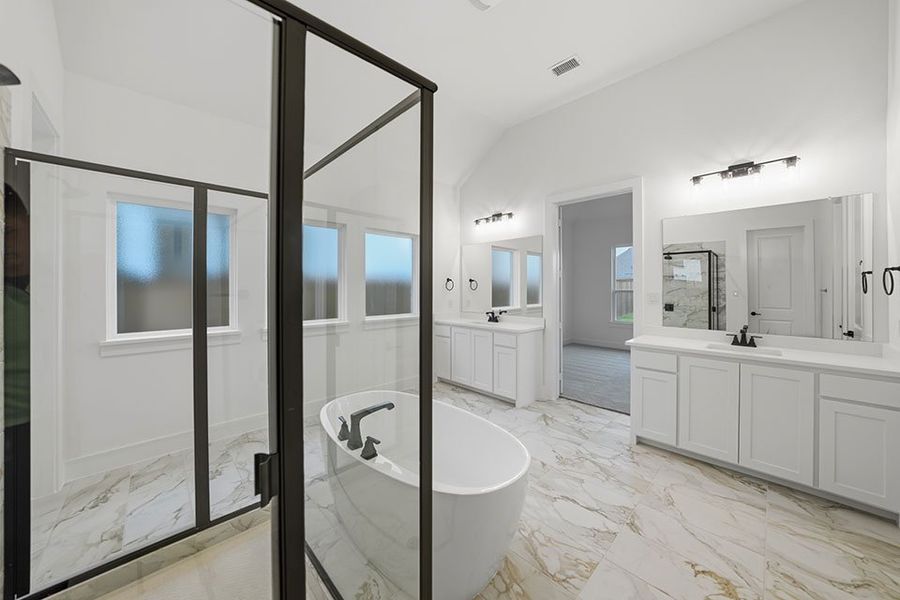 Furnished interior view inside a new home in Brookhollow West, Prosper (Image 12). Furnished interior view inside a new home in Brookhollow West, Prosper (Image 12).