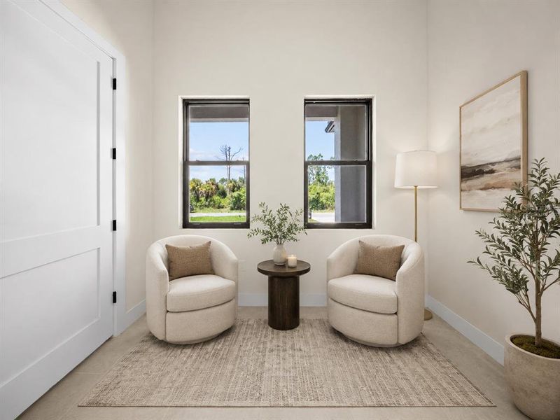 Furnished interior view inside a new home in , Port Charlotte (Image 5). Furnished interior view inside a new home in , Port Charlotte (Image 5).
