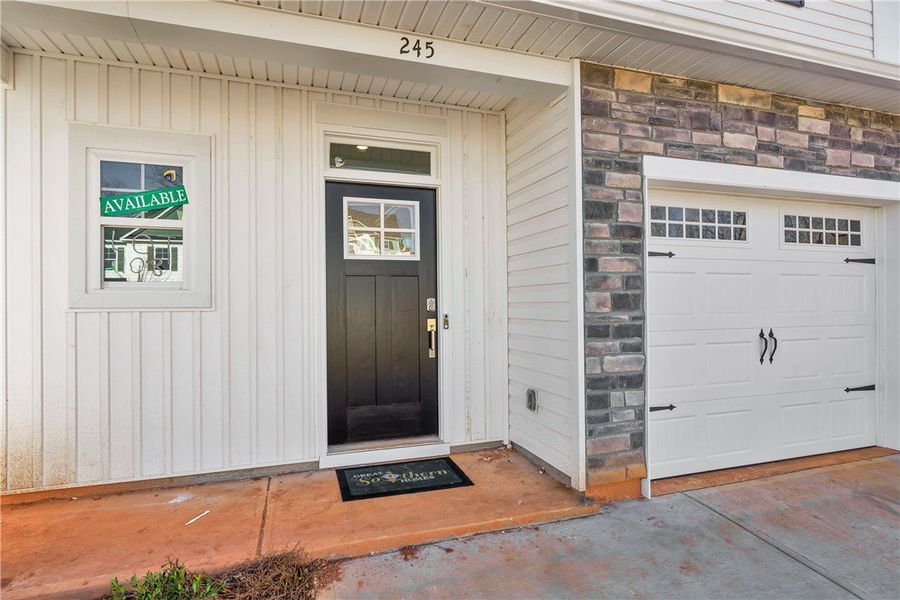 Exterior details and patio area of a home in Brownstone Park, Easley (Image 3).