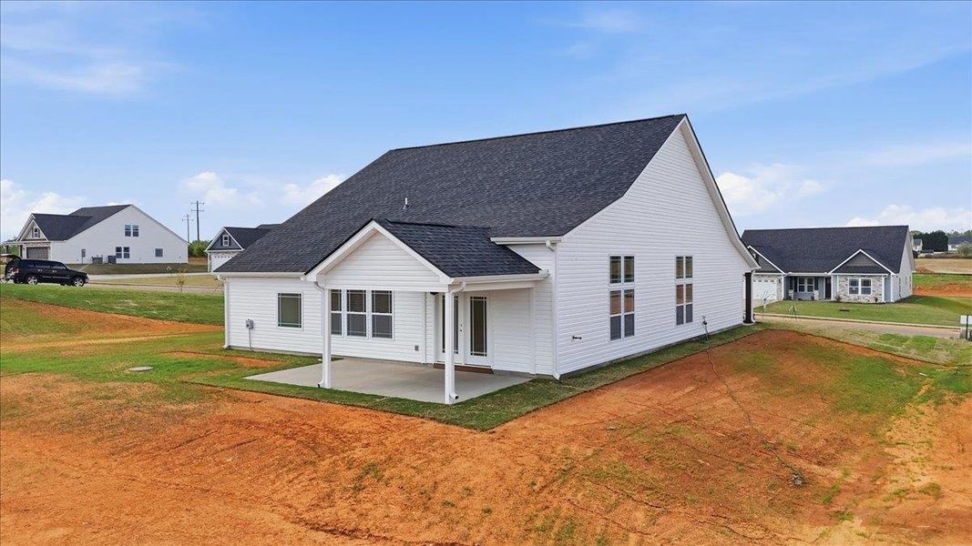 Exterior details and patio area of a home in Bent Tree, Gaffney (Image 20).