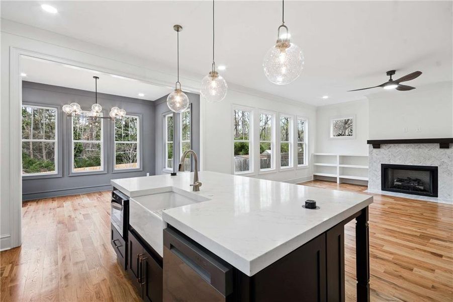 Furnished interior view inside a new home in , Atlanta (Image 15). Furnished interior view inside a new home in , Atlanta (Image 15).