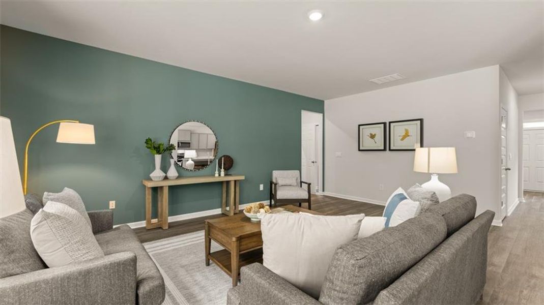 Furnished interior view inside a new home in Jackson Landing, Jefferson (Image 56). Furnished interior view inside a new home in Jackson Landing, Jefferson (Image 56).