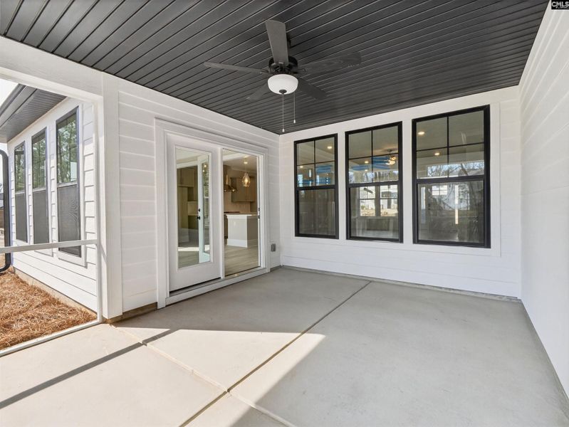 Exterior details and patio area of a home in Collins Cove, Chapin (Image 32).