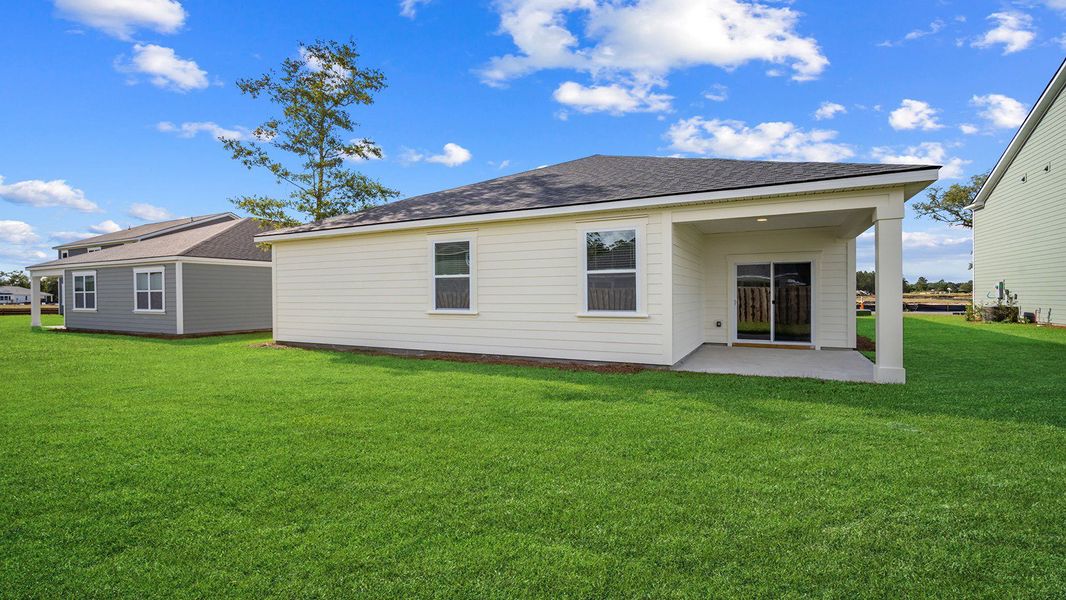 Exterior details and patio area of a home in Laurel Grove, Guyton (Image 25).