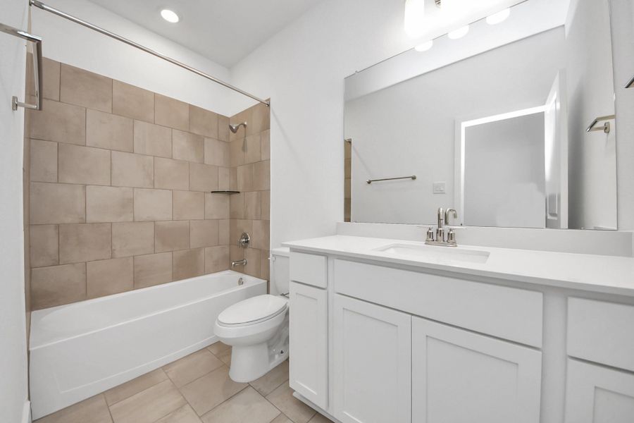 Furnished interior view inside a new home in The Canopies, Splendora (Image 7).