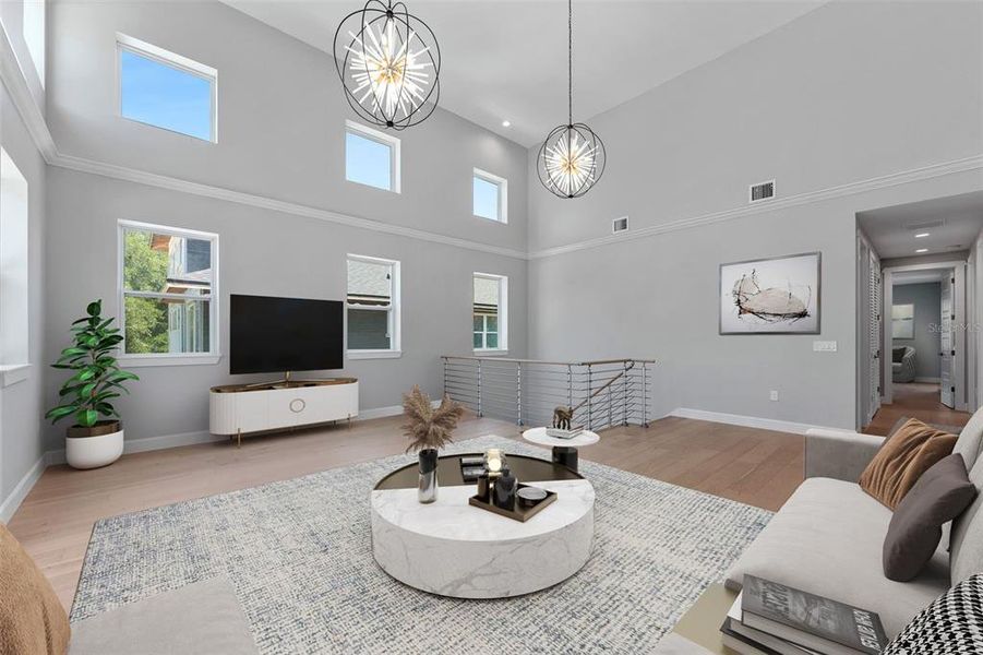 Furnished interior view inside a new home in Wyoming Estates, Tampa (Image 14). Furnished interior view inside a new home in Wyoming Estates, Tampa (Image 14).