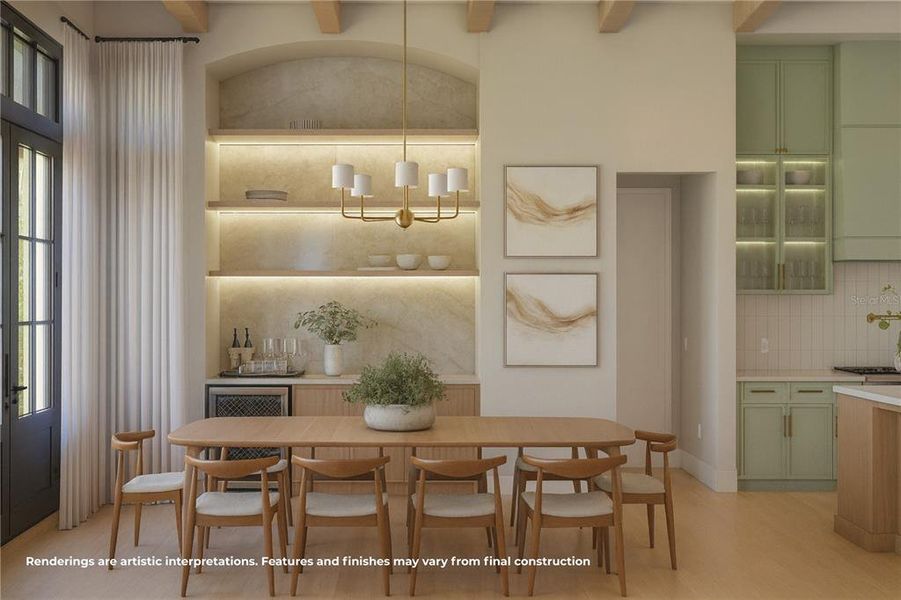 Furnished interior view inside a new home in , Winter Park (Image 8).