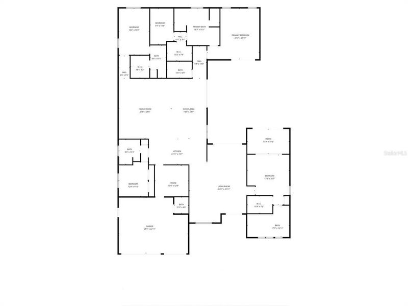 2D floor plan layout of this home in , Largo, FL (Image 5). 2D floor plan layout of this home in , Largo, FL (Image 5).