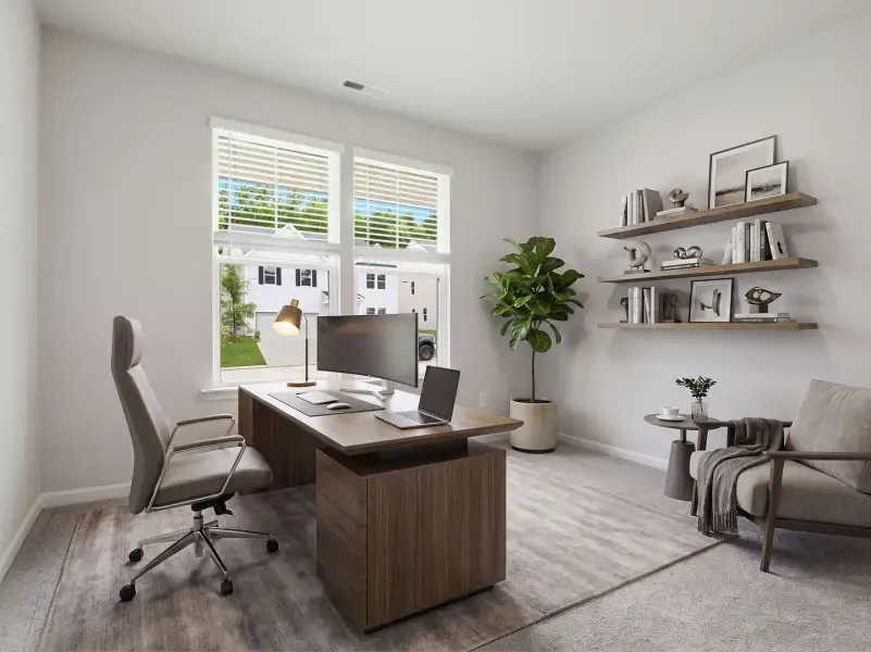 Furnished interior view inside a new home in Fallbrook Single Family Homes, Indian Trail (Image 12).