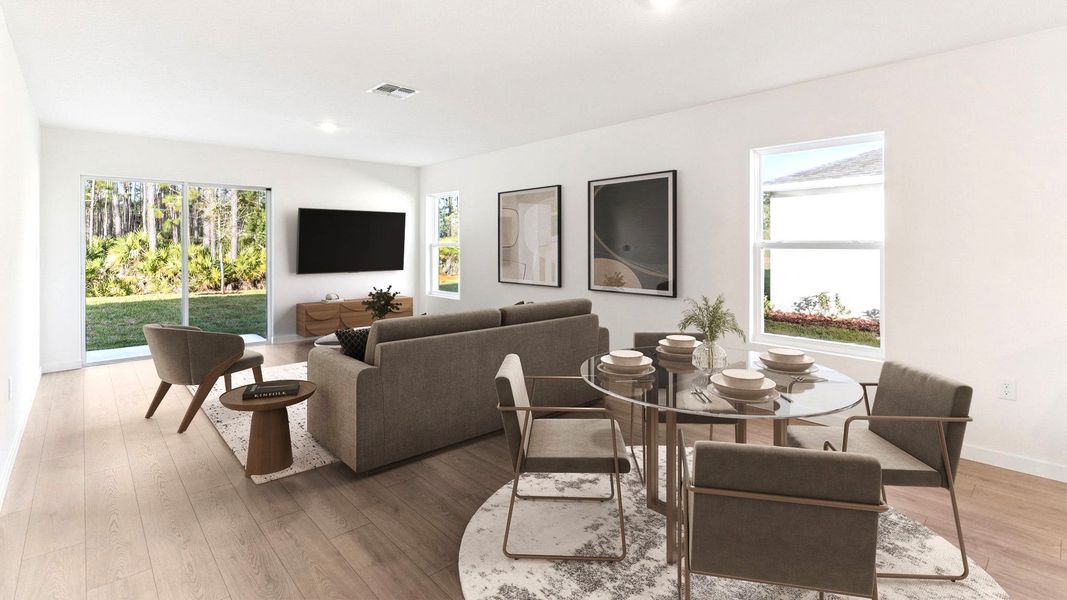 Furnished interior view inside a new home in Fountain View, Ormond Beach (Image 4).