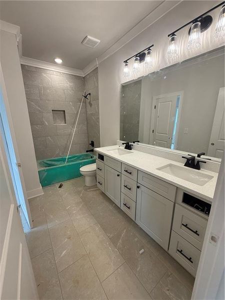 In-progress construction of a new home in , Hoschton, GA (Image 27).