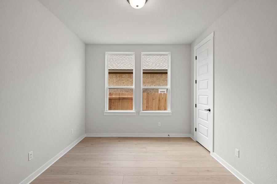 Spacious, unfurnished interior of a new home in Park Collection at Lariat, Liberty Hill (Image 29). Spacious, unfurnished interior of a new home in Park Collection at Lariat, Liberty Hill (Image 29).