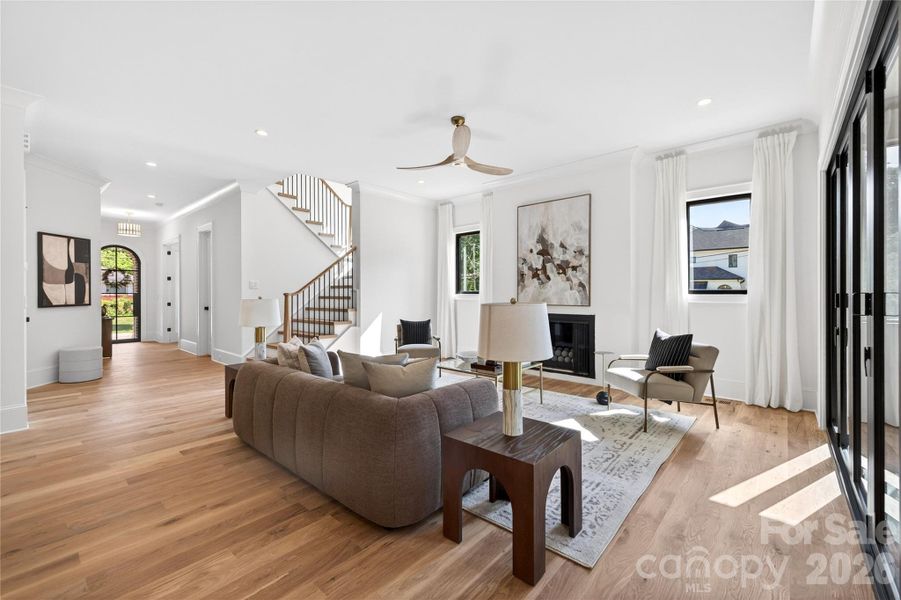 Furnished interior view inside a new home in , Charlotte (Image 13).