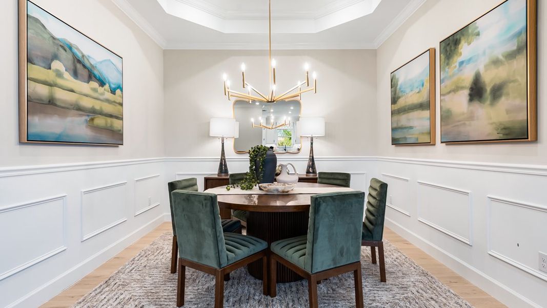 Furnished interior view inside a new home in Esplanade by the Islands, Naples (Image 12).