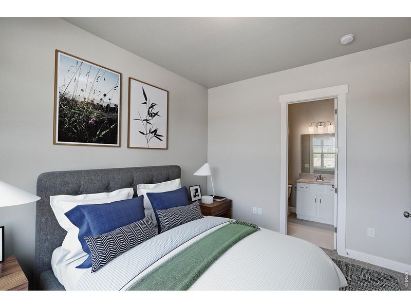 Furnished interior view inside a new home in Country Farms Village - The Cottages, Windsor (Image 17). Furnished interior view inside a new home in Country Farms Village - The Cottages, Windsor (Image 17).