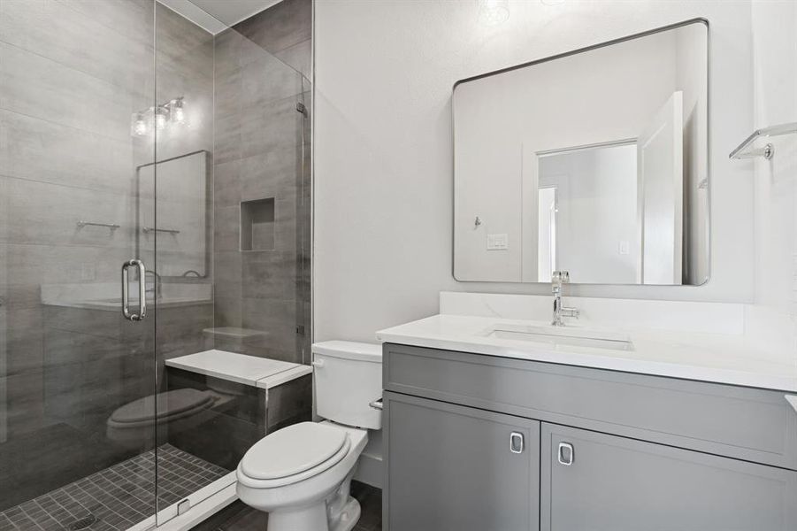 Secondary full bath.