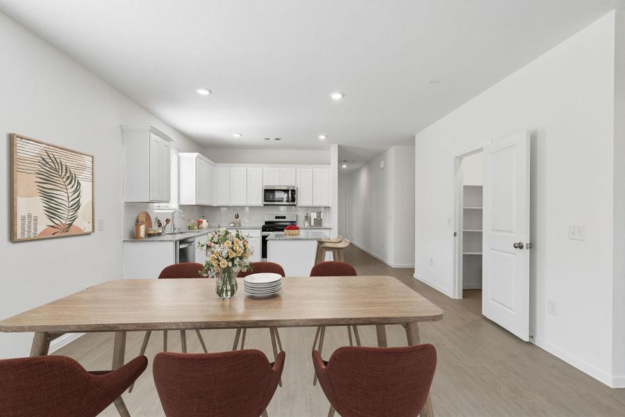 Furnished interior view inside a new home in Mavera, Conroe (Image 14).