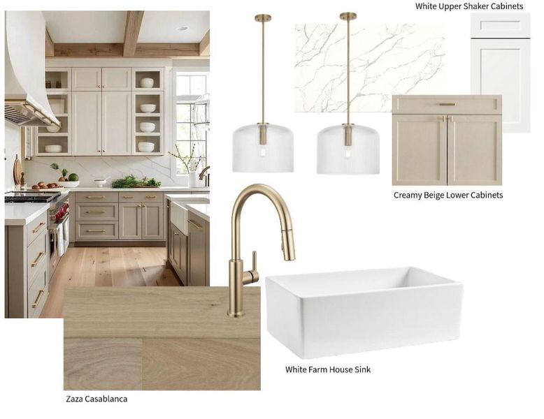 Trendy kitchen design for the next houses being built in the community, total 6 homes.