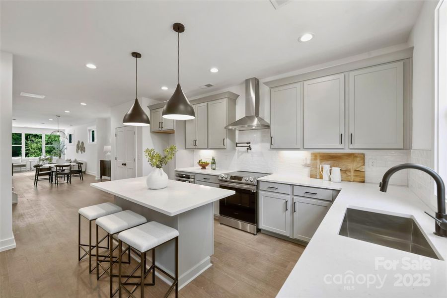 Furnished interior view inside a new home in , Charlotte (Image 9).
