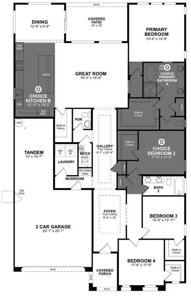 2D floor plan layout of this home in Tirreno at IronWing, Litchfield Park, AZ (Image 4). 2D floor plan layout of this home in Tirreno at IronWing, Litchfield Park, AZ (Image 4).