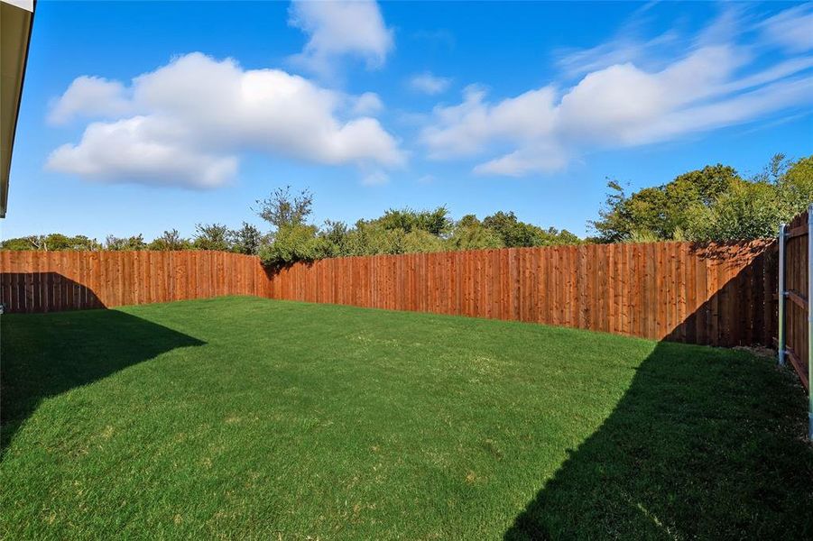View of fenced backyard View of fenced backyard