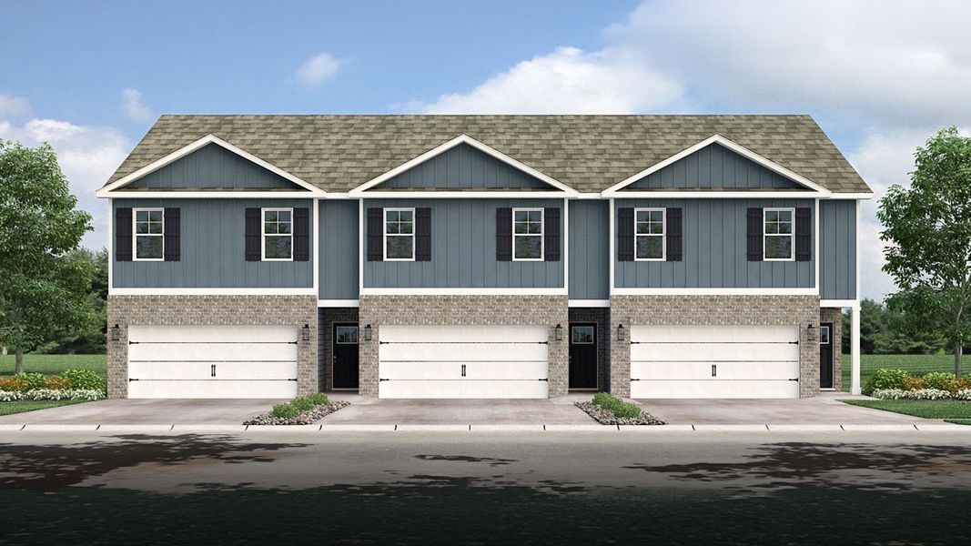 Representative exterior photo of a completed home built from the Pattison by D.R. Horton in Price's Point, Knoxville, TN (Image 2).