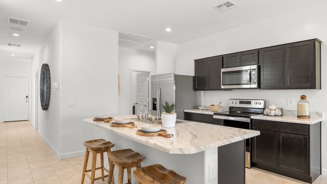 Representative furnished interior of a home built from the Caroline by D.R. Horton in Radiance at Superstition Vistas, Apache Junction (Image 6). Representative furnished interior of a home built from the Caroline by D.R. Horton in Radiance at Superstition Vistas, Apache Junction (Image 6).