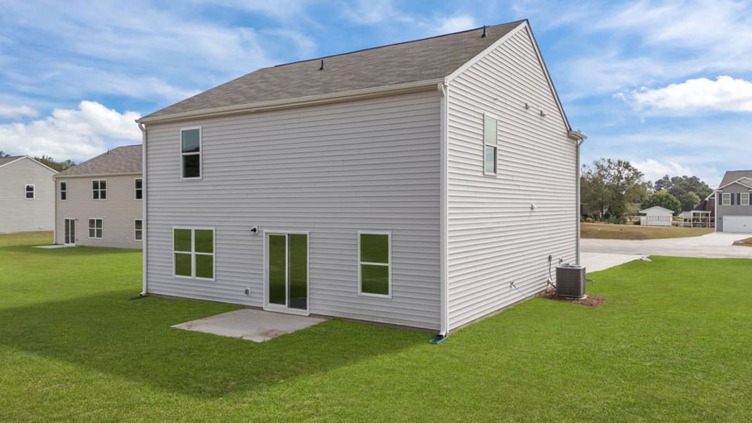 Exterior details and patio area of a home in Blair Ridge, La Grange (Image 4).
