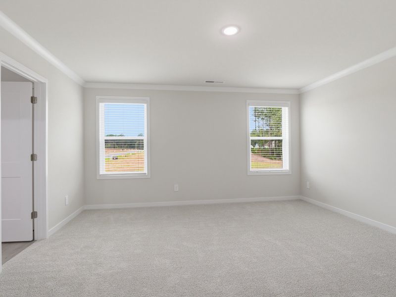 Spacious, unfurnished interior of a new home in Country Lane - Classic Series, Clayton (Image 13). Spacious, unfurnished interior of a new home in Country Lane - Classic Series, Clayton (Image 13).