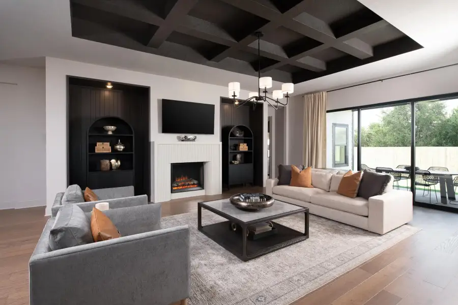 Representative furnished interior of a home built from the Comal by Ashton Woods in Saddlebrook Ranch, Schertz (Image 11).