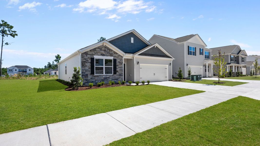 Front exterior of a new home in West New Bern, New Bern, NC, highlighting curb appeal (Image 22).